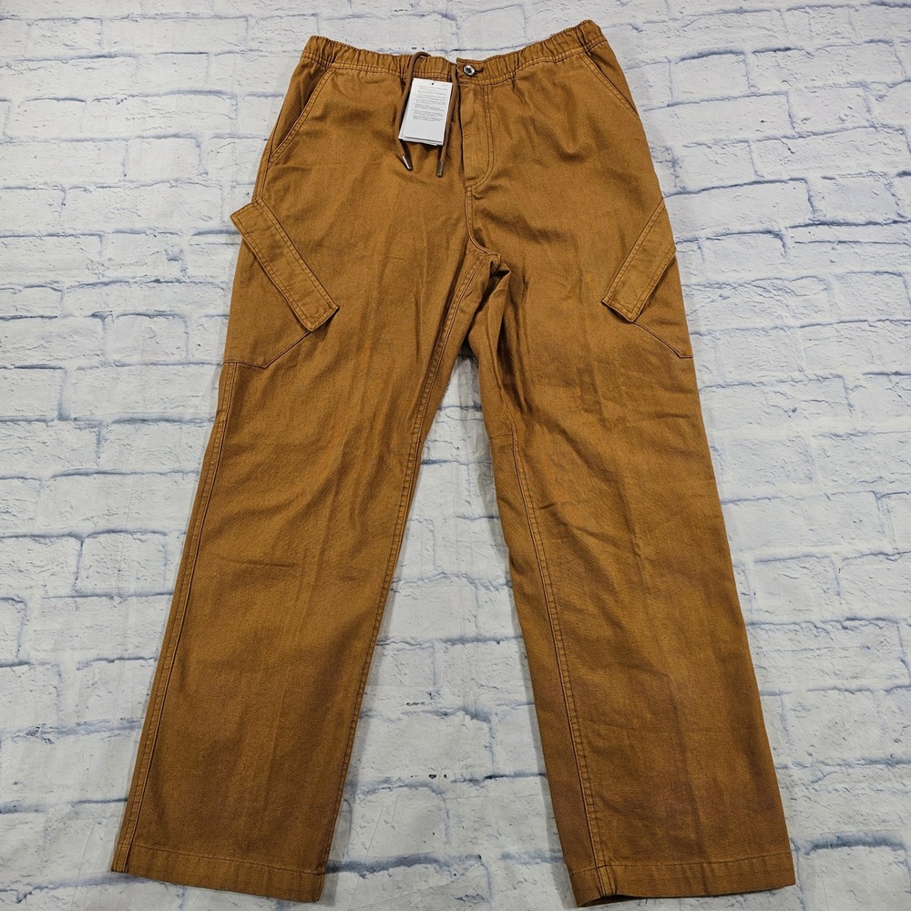 Nike Air Jordan Washed Chicago Cargo Pants Men L Brown FN6364-231 Canvas Utility